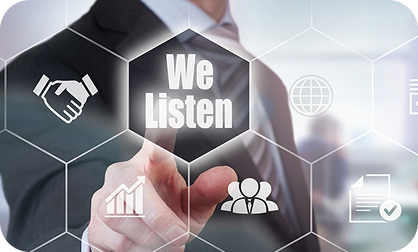 WE LISTEN card image